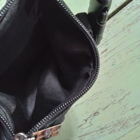 Wilson's Leather Pelle Studio Fanny Pack Black Adjustable Strap Multiple Pockets - Picture 4 of 9